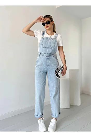 POLANGEL Salopetă din denim - Blue Snow Y.