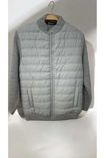 imoop design Kids Knitwear Combination Woven Quilted Coat
