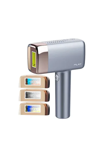 Mlay T14 Advanced IPL Hair Removal Device with Ice Cooling Function and 3 Lenses - Grey