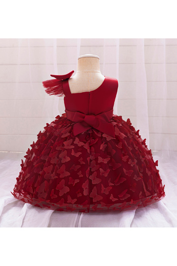 Mark & Mia Mark & Mia Bow Detailing and Butterfly Embellished Party Dress - Red