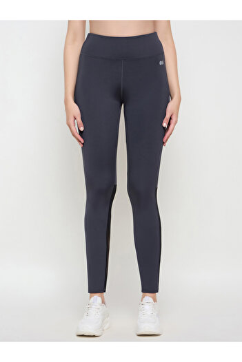 Clovia By Styli High Rise Mesh Insert Elastic Waistband Tights