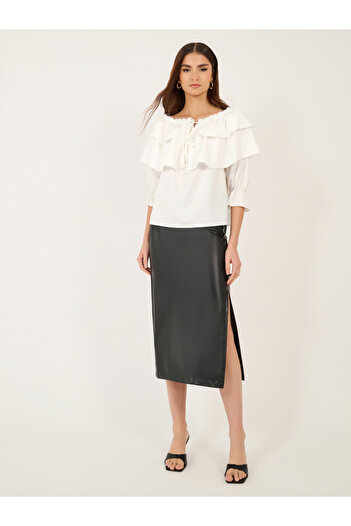 Take Two By Styli Off Shoulder Ruffle Detail Tiered Top