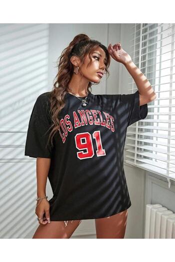 khufu Los Angeles 91 Link Relaxed Fit Oversize T-Shirt Unisex
