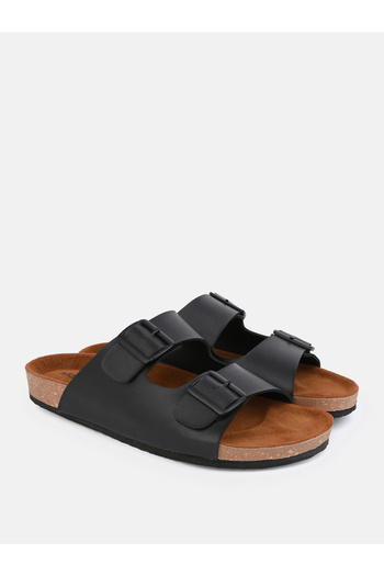 Styli Buckle Double Strap Thick Sole Casual Sandal