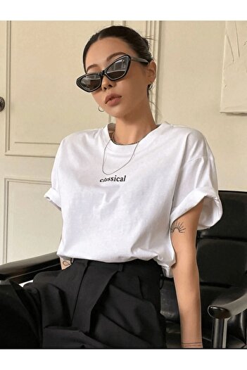 HOFFNUNG Classical Printed Oversize Tshirt