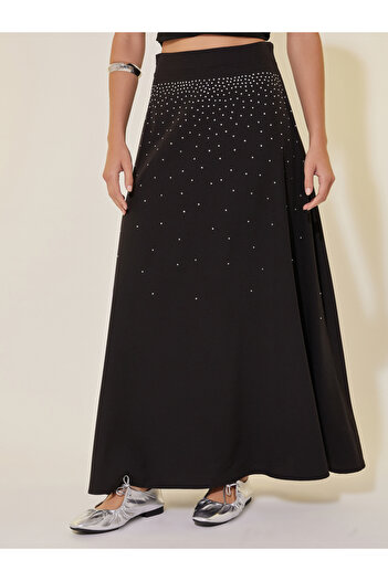 Take Two By Styli Embellished A-Line Maxi Skirt