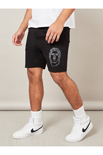 Styli Placement Logo Regular Fit Shorts