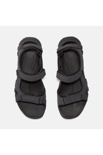 Timberland Men's Lincoln Peak Double Strap Black Sandals