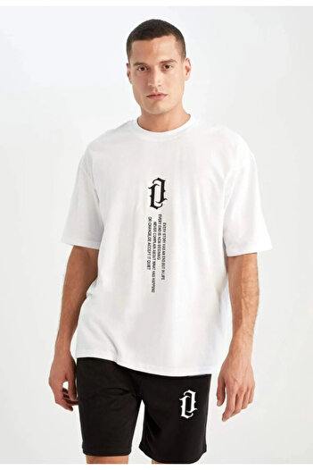 HOFFNUNG Vertical" Printed Shorts and T-shirt Set