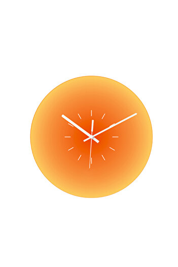 sharpdo Home Creative Sunset Glass Clock Watch 30*30cm