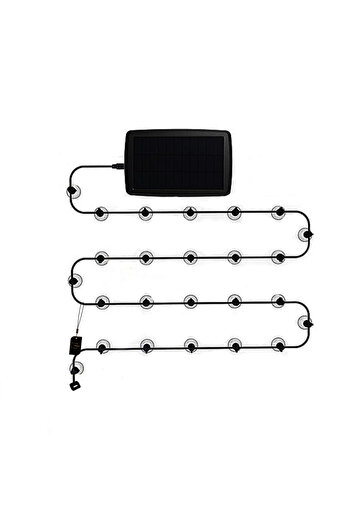 sharpdo Light String 25 Lights LED 3w Solar Energy-Saving Lamp Outdoor Garden Holiday Decoration Lights
