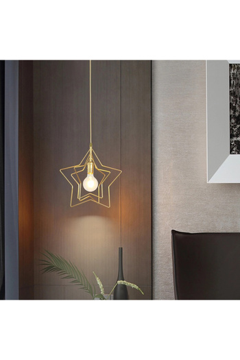 sharpdo 12.6 Inch Vintage Simple Star Chandelier( Bulb Not Included)