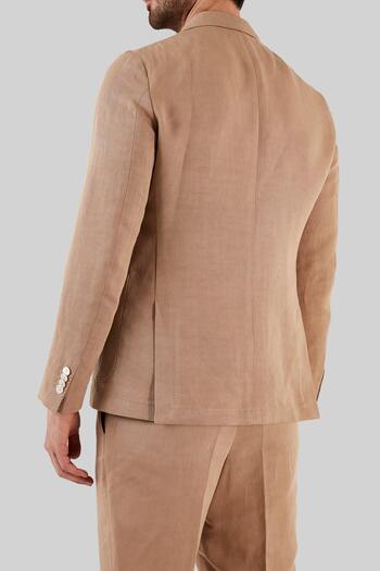 BOSS Keten Karışımlı Slim Fit Çift Yırtmaçlı Blazer Ceket Erkek Ceket 50491887 260
