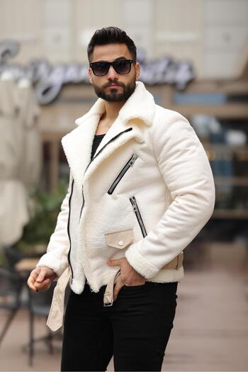 RHONES Laminated Leather Double Breasted Coat