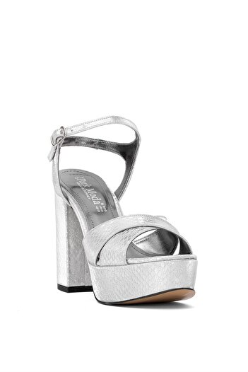 Ayakkabı Fuarı Elite Pm08 K3026T Women's Platform Shoes Silver
