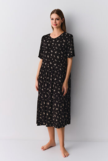 SUWEN Chloe Casual μακρύ νυχτικό