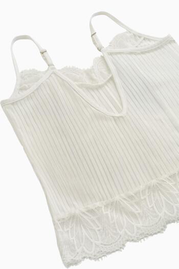 Wonna Ecru Color Lace Detailed Undershirt - 2578