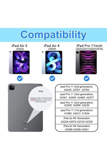 Fibaks Apple iPad Air 4/5 10.9" 2020 2022 Full Covering Tablet Glass Screen Protector with Easy Application Apparatus