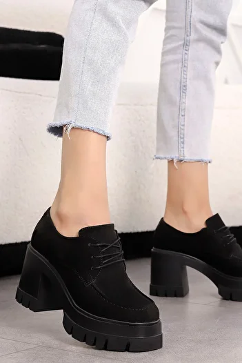 Mamito Ayakkabı Tyr 002 High Heel Lace-Up Loafer