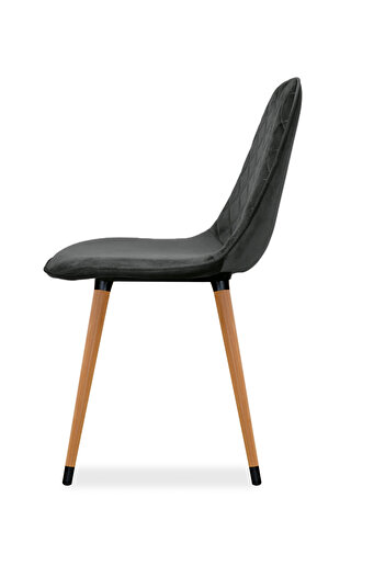 Estelia Estelia Truva 4 Adet Ergonomik Ahşap Ayaklı Dikişli Kaliteli Sandalye 4 Renk Şeçeneği