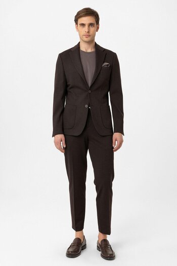 Antioch Brown Slim Fit Comfort Men's Suit