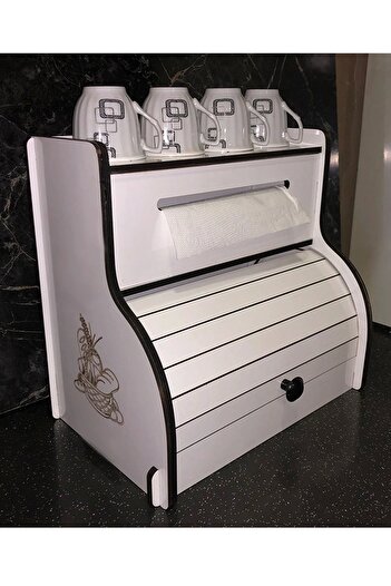adımshops Disassembled Bread Rack - New Brazilian Rack, Napkin Holder and Spice Rack, Decorative