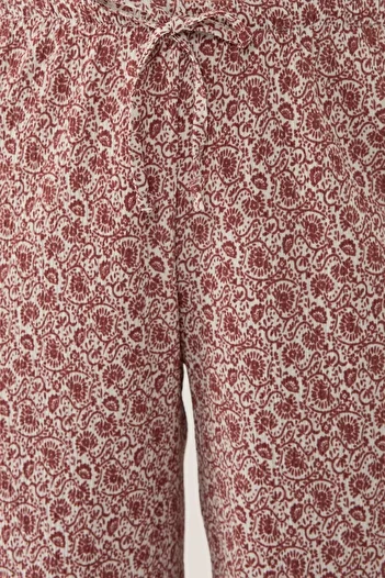 Hiccup Relaxed Cut Patterned Trousers