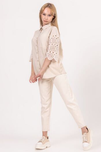 HAUSEkids 8-14 Years Berceste Mira Girl's Suit -Cream-