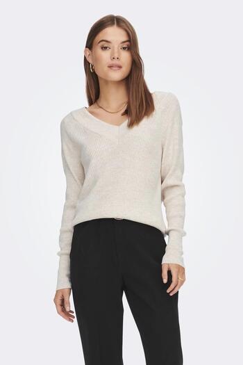 ONLY ONLNEW TESSA L/S ΠΟΥΛΟΥΡΑ ΜΕ ΛΟΥΡΙΚΟ ΚΑΤΑΣΤΡΟΦΟ NCA KNT STONE