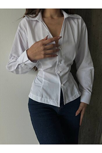 AÈC PRIVÈ High Quality Elizabeth Thin Waisted Women's Tie Back Shirt - 777