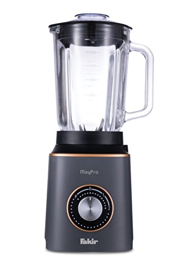 Fakir Μπλέντερ Mixypro 1,5L, Ανθεκτικό Γυάλινο Μπολ, 3 Προγράμματα, Λεπίδα 6 Μαχαιριών, 800W, Ανθρακί