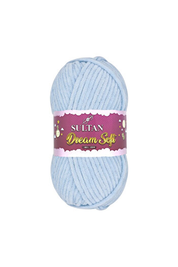 Sultan Dream Soft 926 Bebe Mavi Kadife İp 100Gr 1 Adet