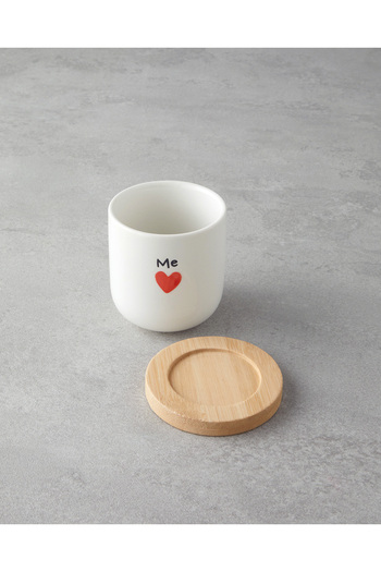 English Home Red Lovely Stoneware 8-Piece 4-Person Cup 150 ml