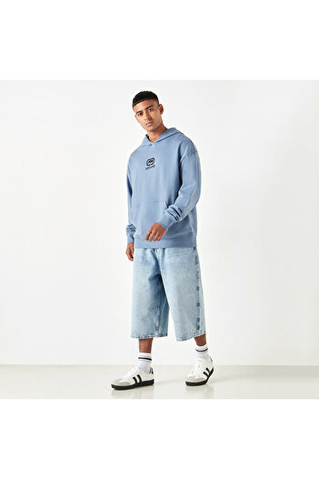 ECKO Logo Print Hoodie With Kangaroo Pocket