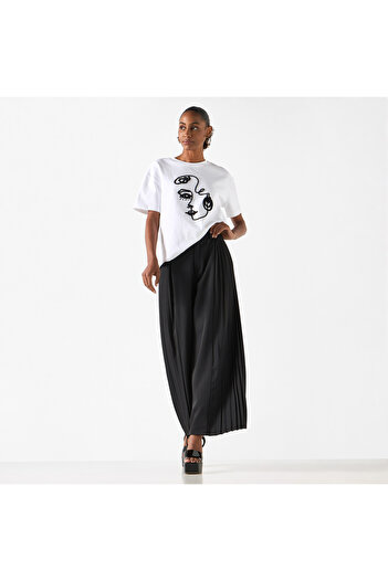 2Xtremz Applique T-shirt With Crew Neck And Short Sleeves