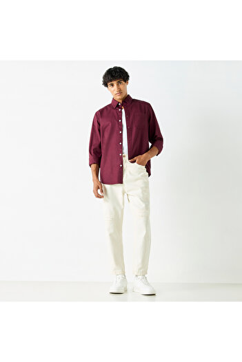 Lee Cooper Solid Shirt With Pocket And Long Sleeves