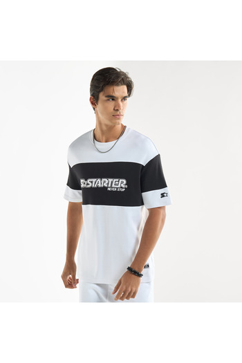 FAV Starter Logo Print T-shirt With Short Sleeves And Crew Neck