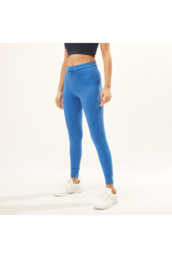 Kappa Fitness Track Pants With Cuffed Hem And Drawstring