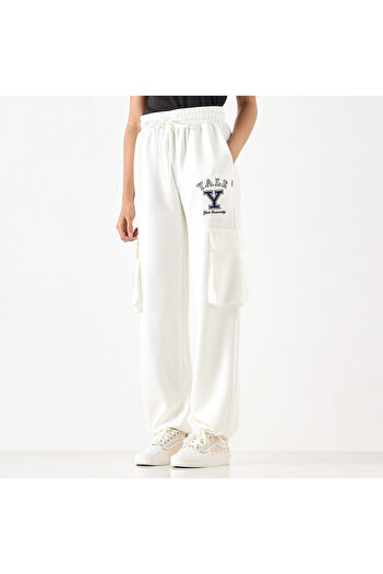 SP Characters Yale University Embroidered Cargo Joggers With Drawstring Closure