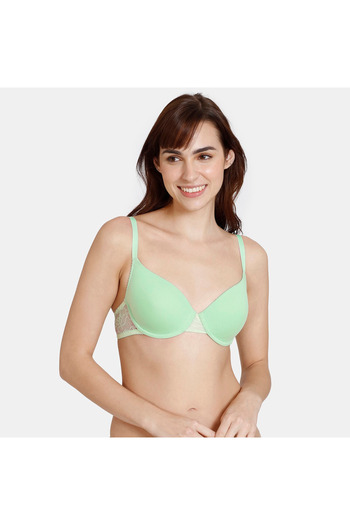 Zivame Wired Padded T-shirt Bra With Adjustable Straps