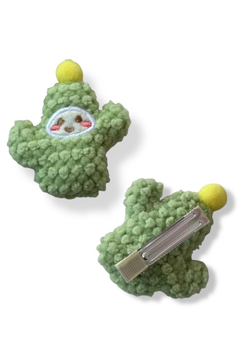 TAKIŞTIR Green Color Cactus Figured Side Buckle