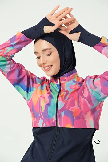 ALFASA Finger-Proof Crop Hijab Swimsuit