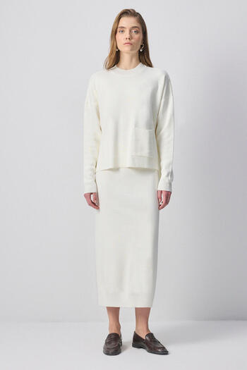 Touché Privé Pocket Tunic Skirt Knitting Suit