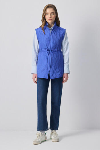 Touché Privé Quilted Vest with Zipper