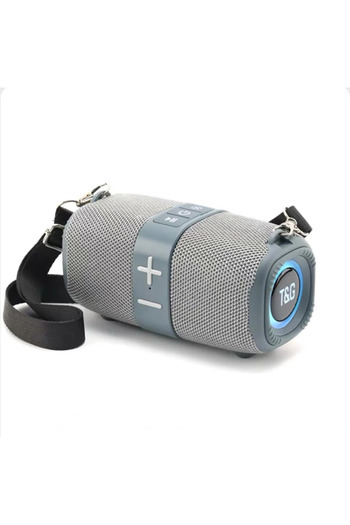 Choice Grey T&G TG667 Crossbody LED Light Portable Bluetooth Speaker Outdoor Small and High Appearance Leve