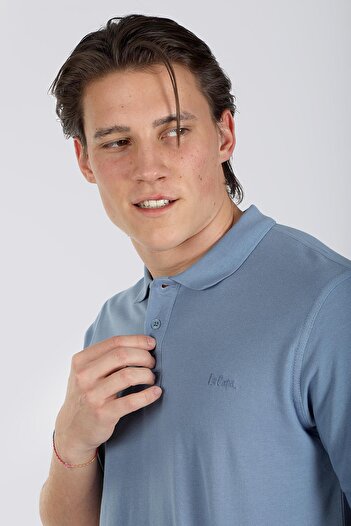 Lee Cooper Twins 1 Erkek %100 Pamuk Pike Polo Yaka T-shirt A.mavi