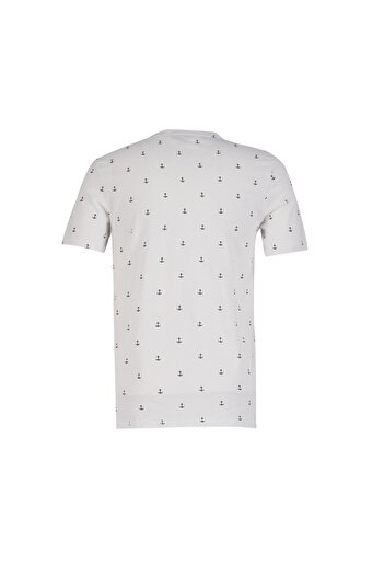 Lee Cooper Ανδρικό μπλουζάκι Berry 100% βαμβακερό λαιμόκοψη λευκό