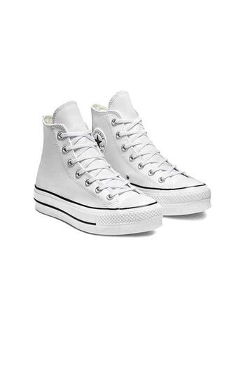 Converse Чак Тейлор All Star Leather Platform Жіночі повсякденні туфлі 561676c Білі