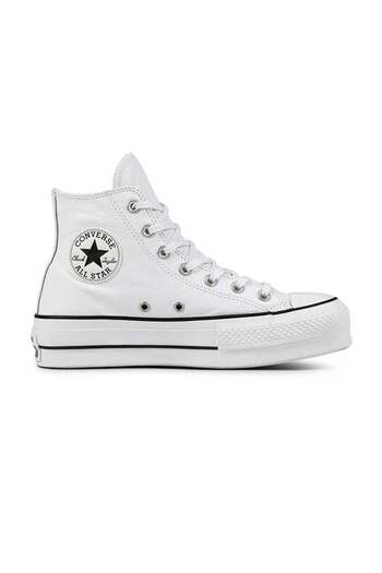 Converse Чак Тейлор All Star Leather Platform Жіночі повсякденні туфлі 561676c Білі