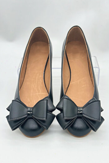 SWORD Women's Large Bow Accessory Ballerina Shoes Casual Shoes Mother Shoes